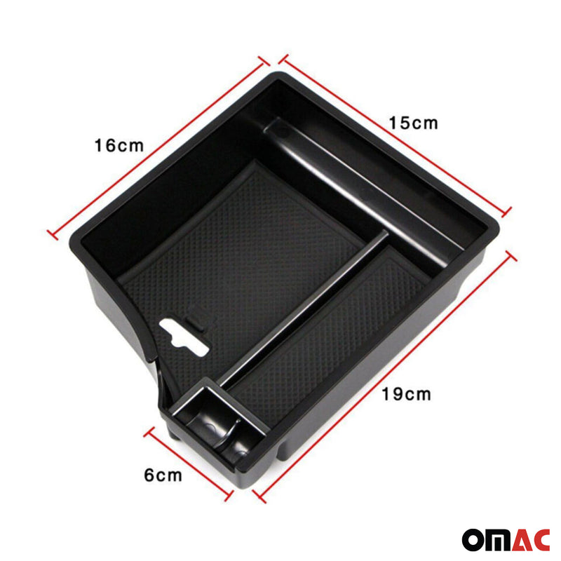 Box portaoggetti centrale per bracciolo Mazda CX-5 2015-2017 ABS Nero 