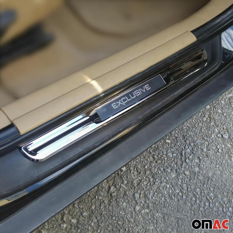 Soglie porte esclusive per Ford B-Max 2012-2025 Cromate Light 2x 