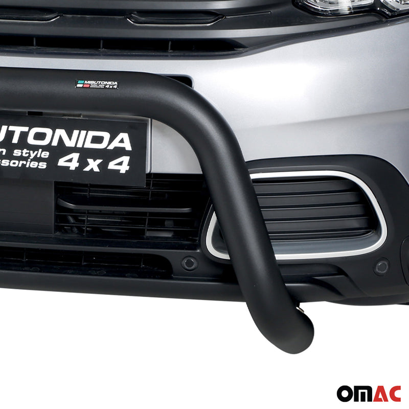 Frontbügel Frontschutzbügel für Citroen C5 Aircross 2018-2022 ø76 Stahl Schwarz