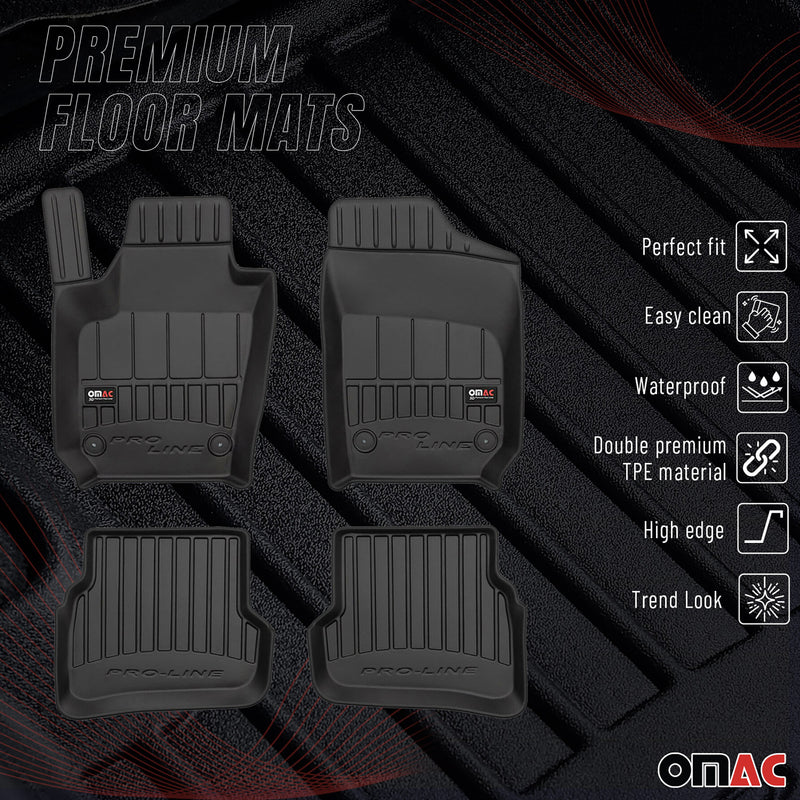 Tappetini Seat Ibiza 2008-2017 TPE Nero 4 pezzi 