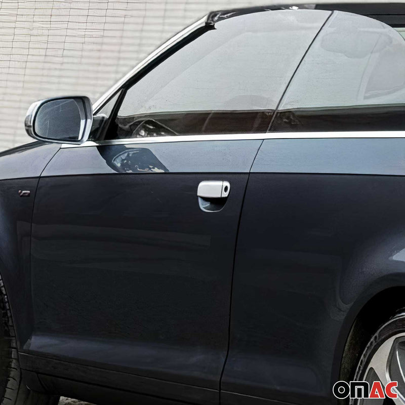 Copri maniglia porta, copri maniglia porta per Audi A3 8P 8P 8V 2003-14 2 porte argento cromato 3x