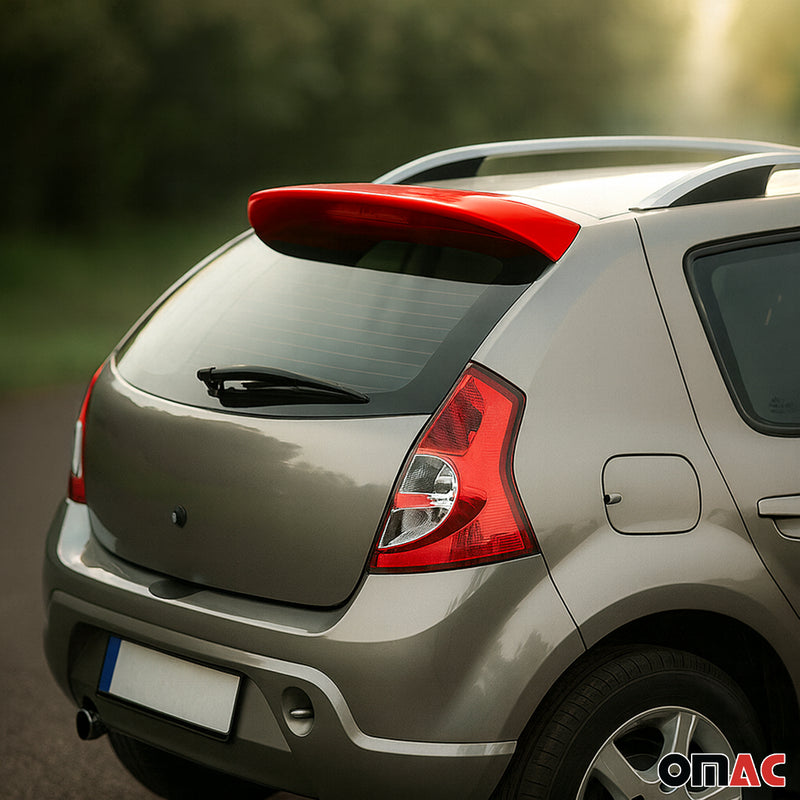 Heckspoiler Dachspoiler für Dacia Sandero & Stepway 2012-2020 Rot Lackiert ABS