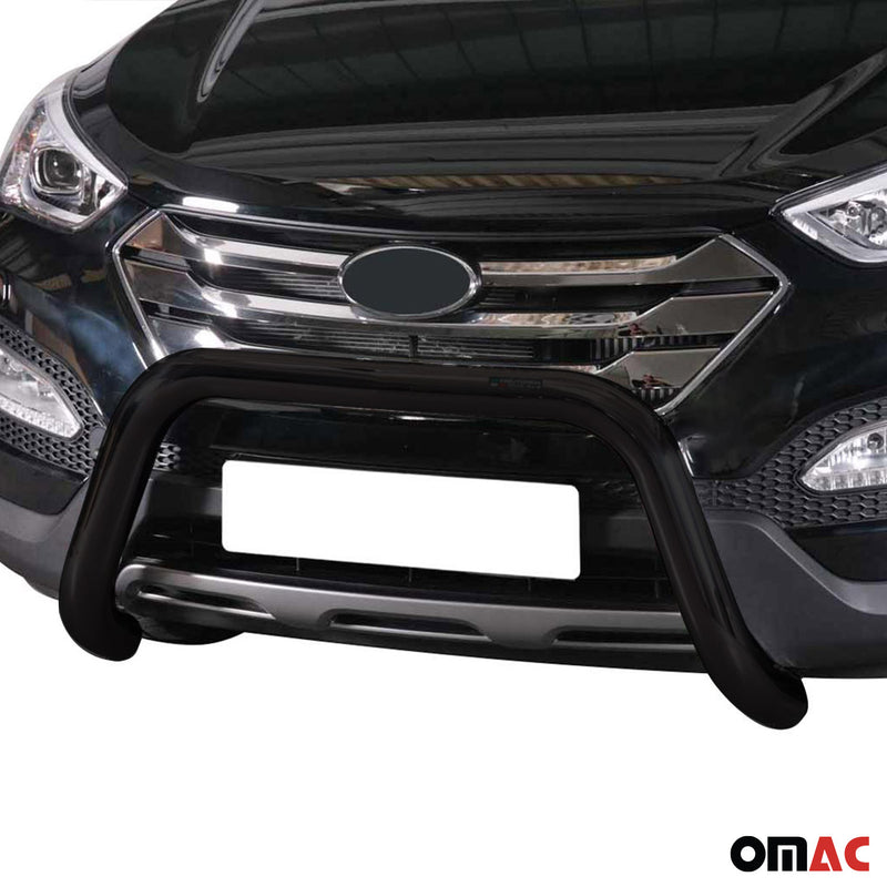 Protezione anteriore per Hyundai Santa Fe 2012-2015 ø76mm acciaio nero