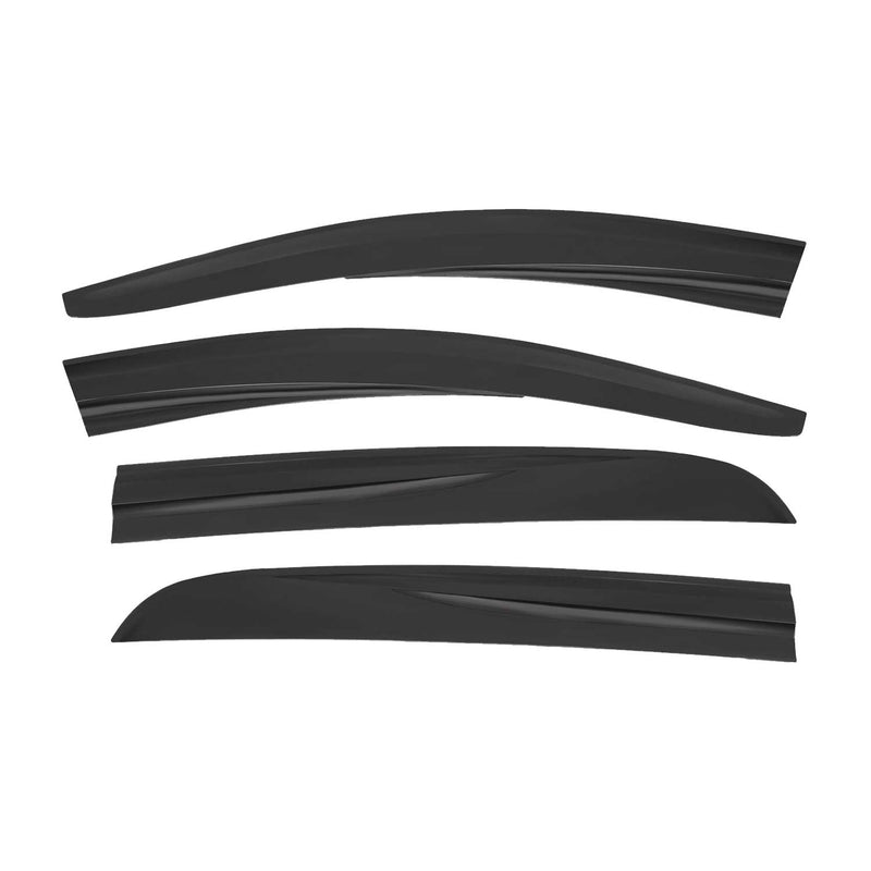 4 deflettori d'aria e deflettori antipioggia per Opel Corsa D Hatchback 2006-2015 in acrilico scuro