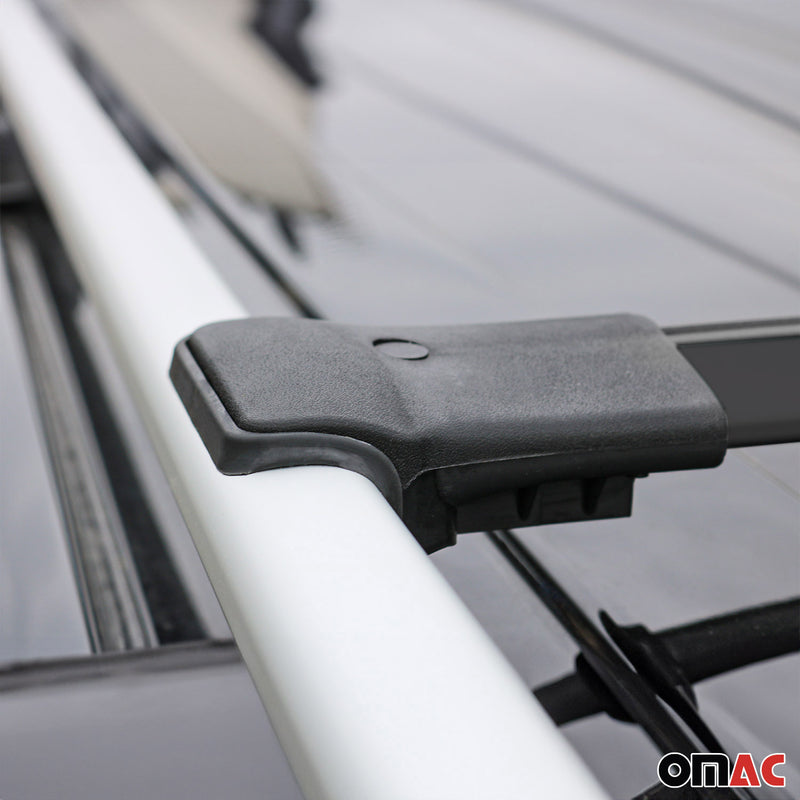 Portapacchi da tetto in alluminio nero per VW Multivan T7 2022-2025, 2 pezzi
