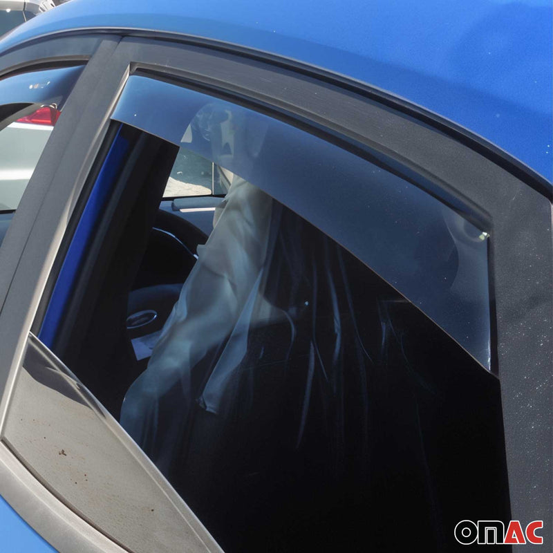 Deflettori antivento e antipioggia per Ford Puma 2019-2025 in acrilico scuro, 4 pezzi