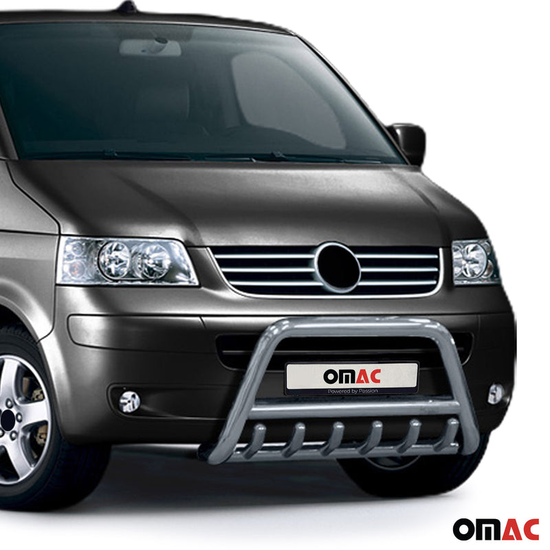 Protezione anteriore per VW Transporter T5 2003-2015 ABE argento