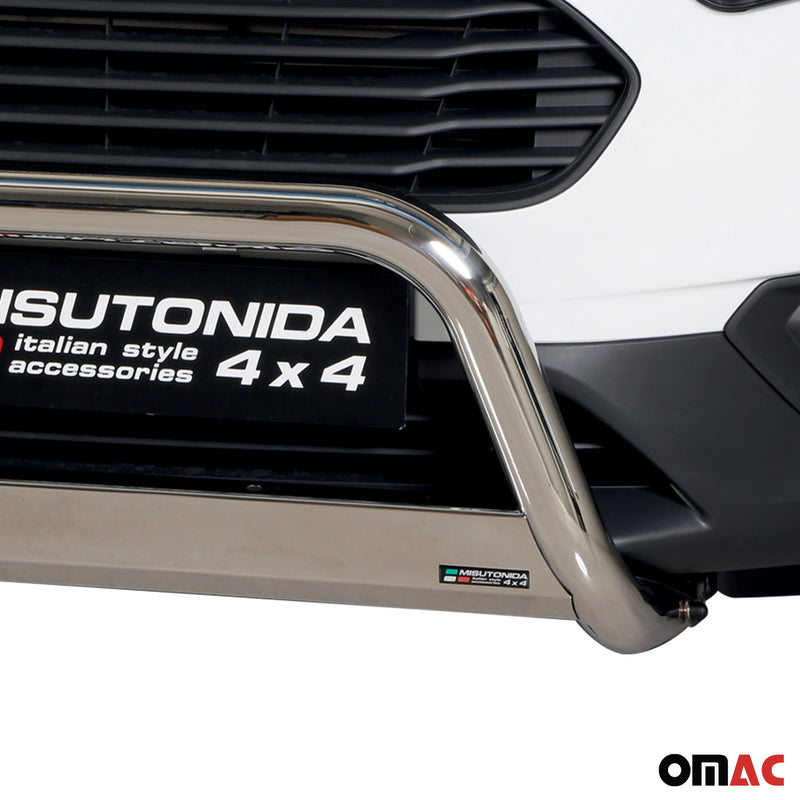 Barra di protezione anteriore per Ford Transit Courier 2018-2021 Grigio Ø 63 mm