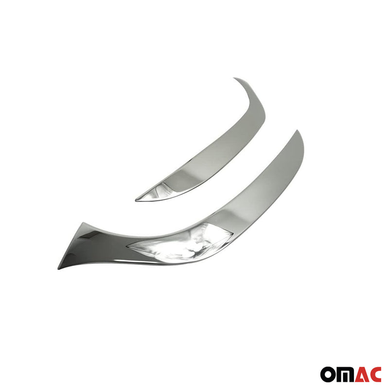 Copertura faro per Renault Clio 4 Grandtour 2012-2019 Cromata 2x 