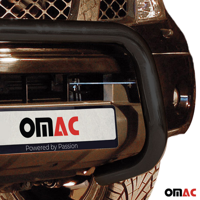 Protezione anteriore per Nissan Pathfinder 2005-2010 acciaio ABE nero 