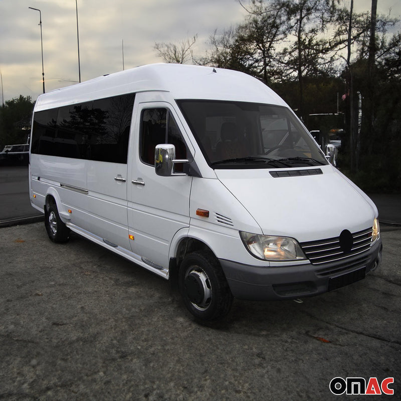 Calotte specchietti retrovisori per Mercedes Sprinter W901 1995-2006 ABS Cromato 