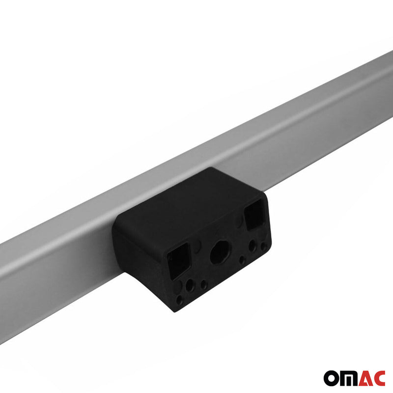 Barre portatutto lunghe per VW Multivan T7 2022-2025, colore grigio alluminio, 2 pezzi