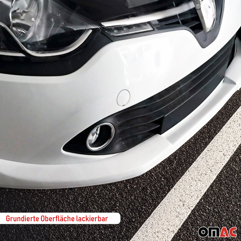 Spoiler anteriore, paraurti, splitter per Renault Clio 2012-2019 primerizzato, 1 pezzo 