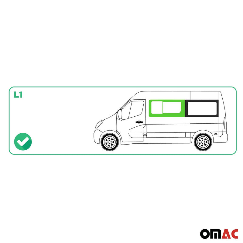 Seitenfenster Schiebefenster für Renault Master 2010-2025 Auto Links L1