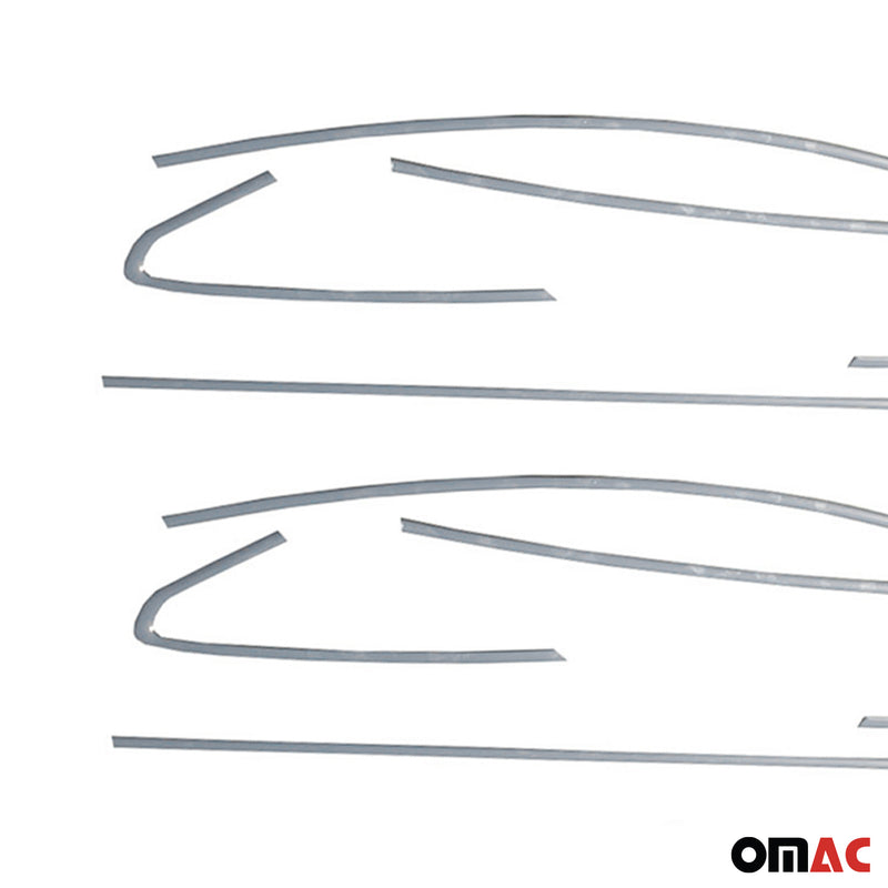 Listelli decorativi per finestrini per Opel Astra J berlina 2010-2015 in acciaio inox, 12 pezzi