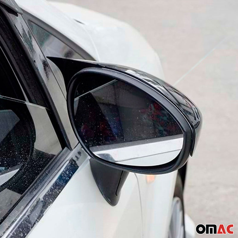 Calotte specchietti retrovisori per Fiat Punto 2012-2018 ABS nero lucido 2 pezzi