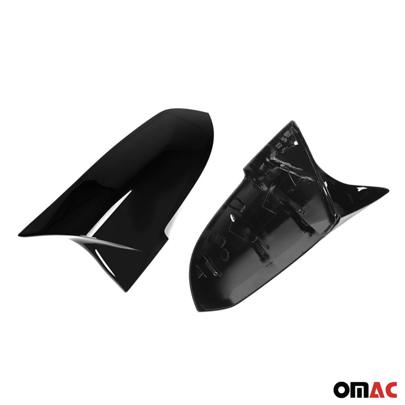 Calotte specchietti retrovisori BMW F30 M3 2013-2019, ABS, nero lucido, 2 pezzi