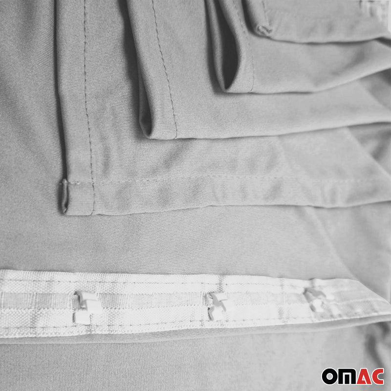 Tendine parasole REALIZZATE per Fiat Ducato 2006-2025 Porta posteriore doppia corta Grigio 6x