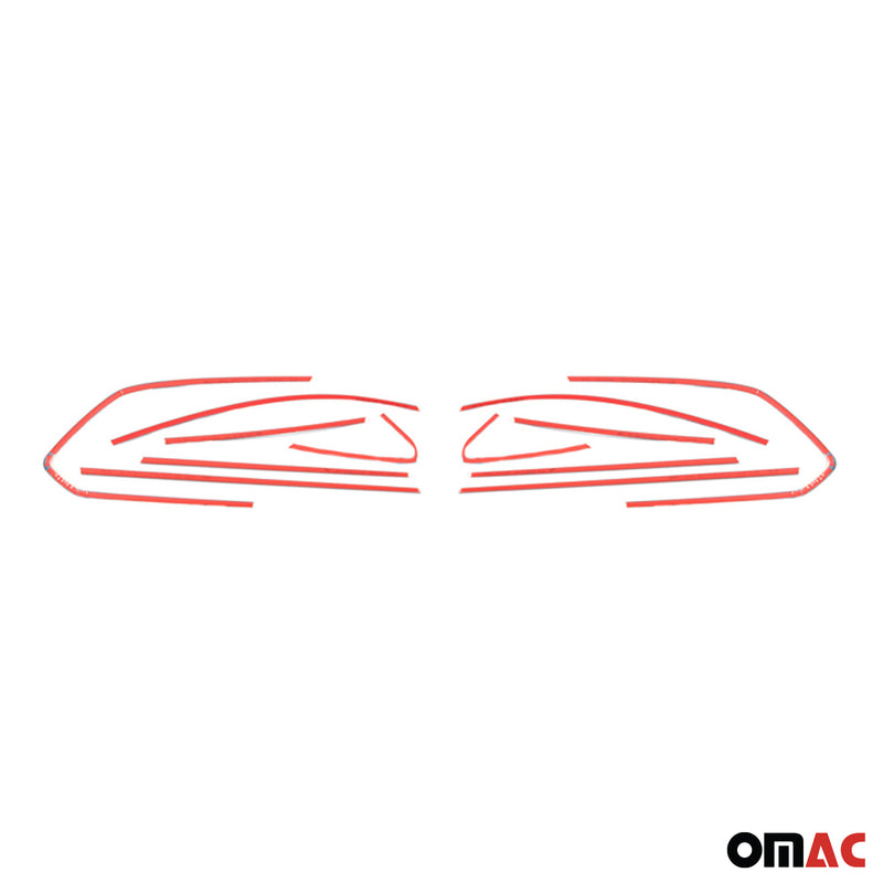 Listelli decorativi per finestrini per Opel Astra J Station Wagon 2010-2015 in acciaio inox cromato 12 pezzi