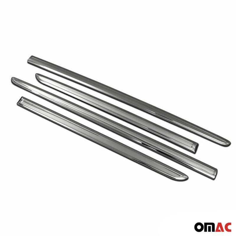 Striscia di protezione per portiera laterale per VW Caddy 2015-2020 cromata scura 4x