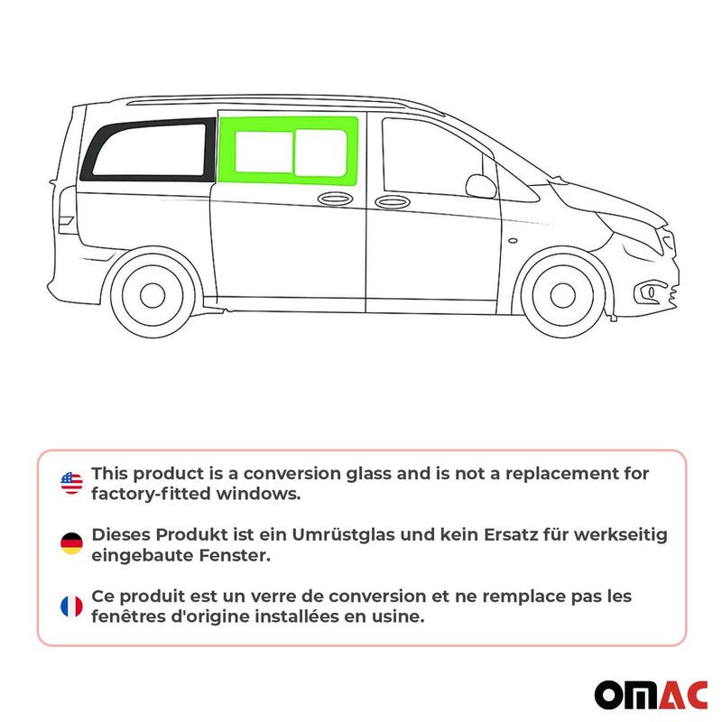 Seitenfenster Schiebefenster für Mercedes Vito W447 2014-2021 Rechts Auto L2 L3