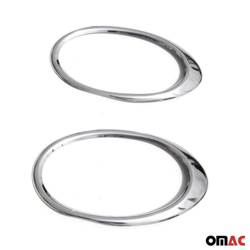 Cornice per fendinebbia per VW Jetta 2010-2014 in acciaio inox argento, 2 pezzi 