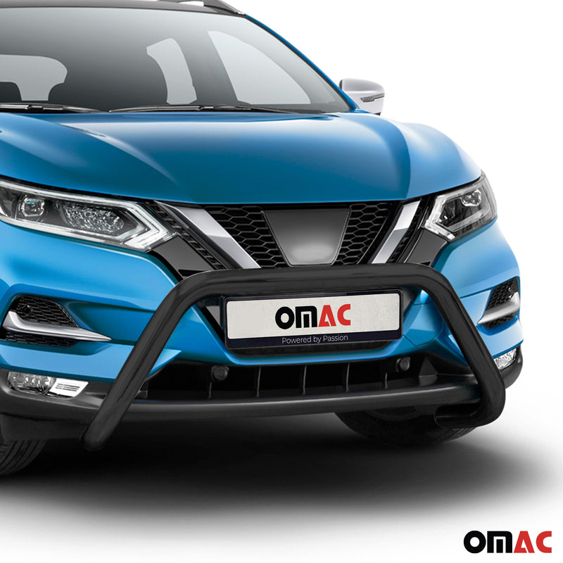 Protezione anteriore per Nissan Qashqai 2017-2021 con ABE acciaio nero 