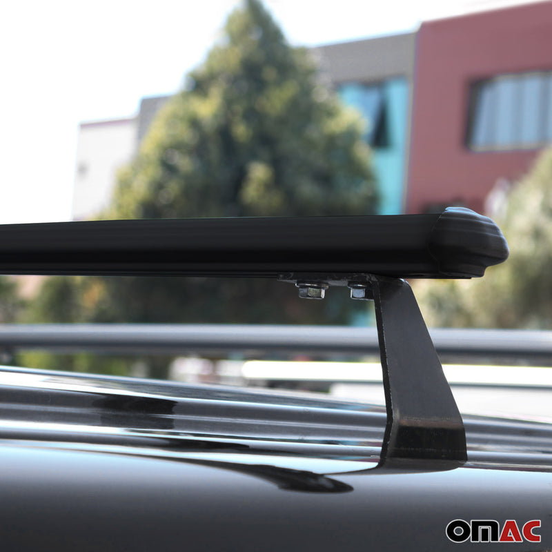 Portapacchi da tetto per VW Multivan T7 2022-2025 Alluminio Nero 2 pezzi