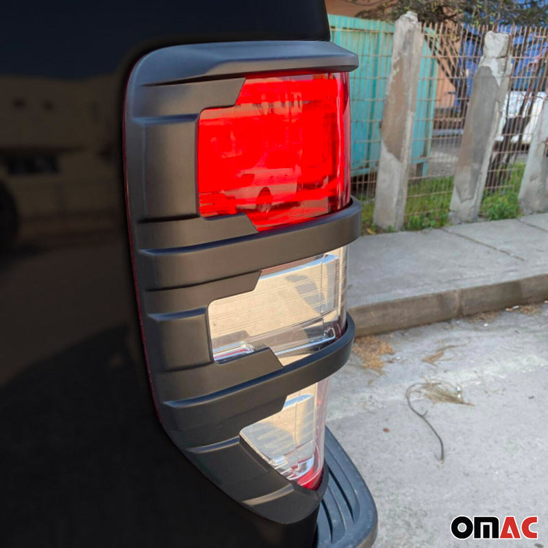 Strisce luci posteriori per Ford Ranger 2011-2024 ABS cromato scuro 2 pezzi