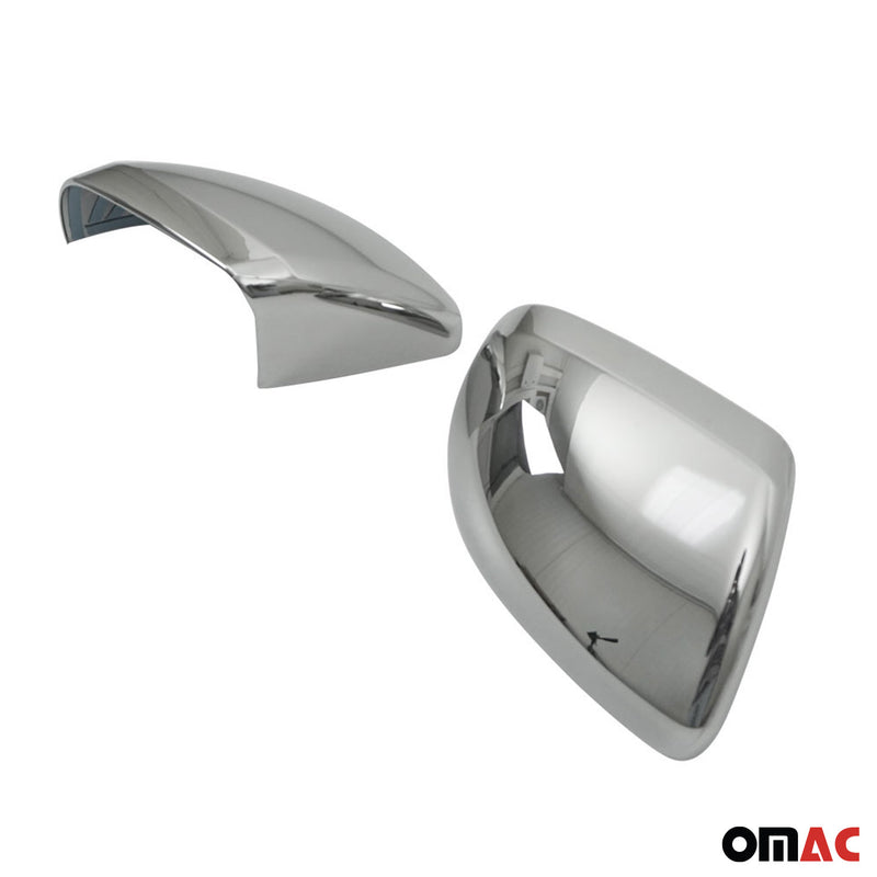 Calotte specchietti retrovisori per Mercedes Vito W447 2014-2025 ABS cromato argento 
