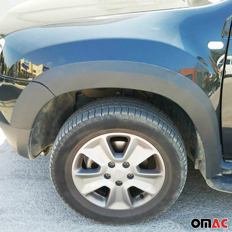 Prolunghe parafanghi passaruota per Dacia Duster 2010-2018 ABS Nero 8 pezzi 