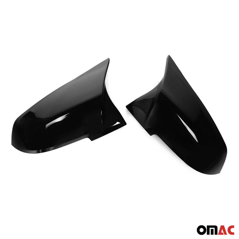 Calotte specchietti retrovisori BMW F30 M3 2013-2019, ABS, nero lucido, 2 pezzi