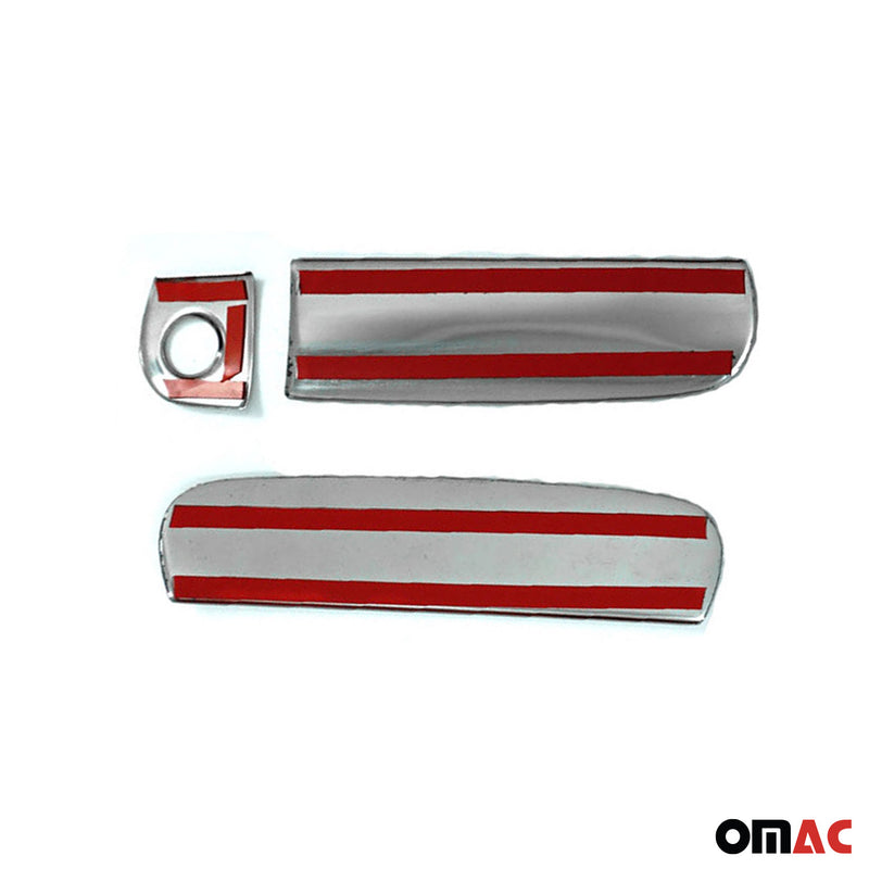 Copri maniglia porta, copri maniglia porta per Audi A3 8P 8P 8V 2003-14 2 porte argento cromato 3x