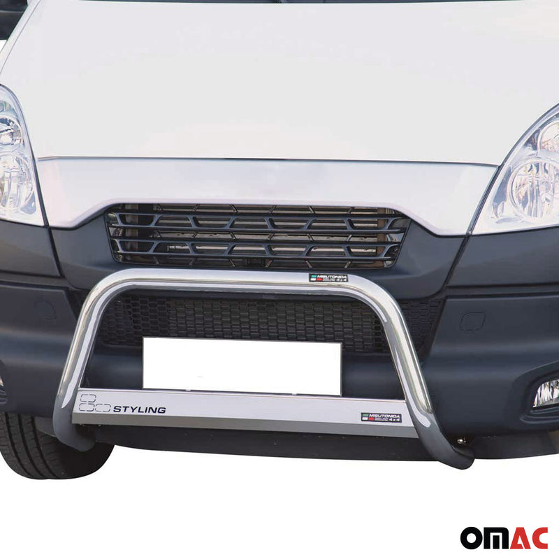 Barra anteriore in acciaio inox per Iveco Daily 2013-2021 Grigio Ø 63 mm
