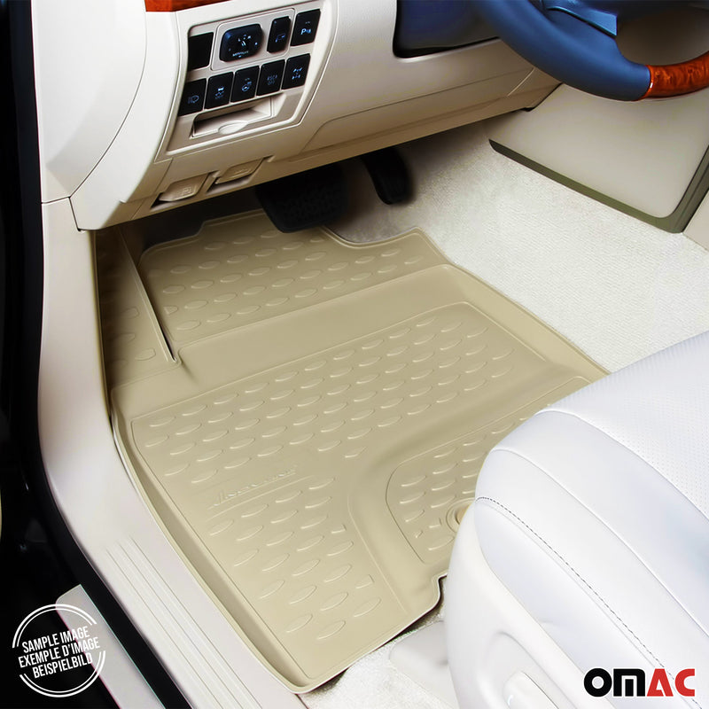 1996-2004 Skoda Octavia Fußmatten Gummi Beige 4 tlg