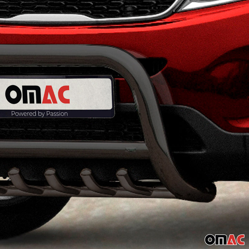 Protezione anteriore per Kia Sorento 2012-2015 con ABE acciaio nero 
