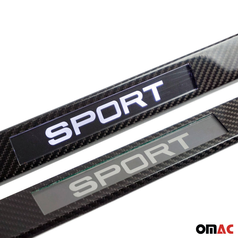 Soglie porte sportive per Chevrolet Captiva 2006-2025 in fibra di carbonio 
