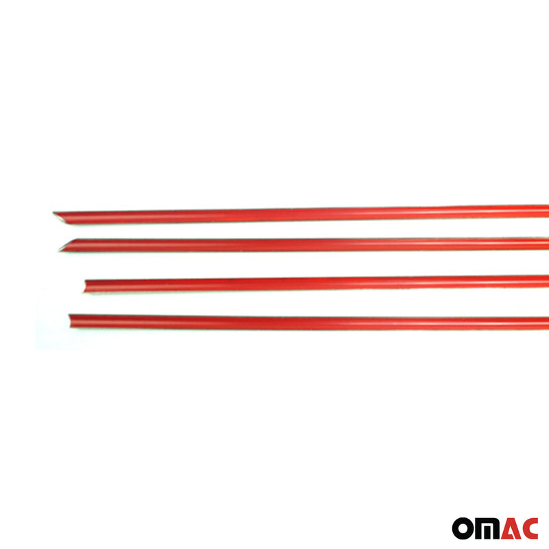 Listelli decorativi per finestrini Opel Astra H 2009-2013 in acciaio inox cromato, 4 pezzi