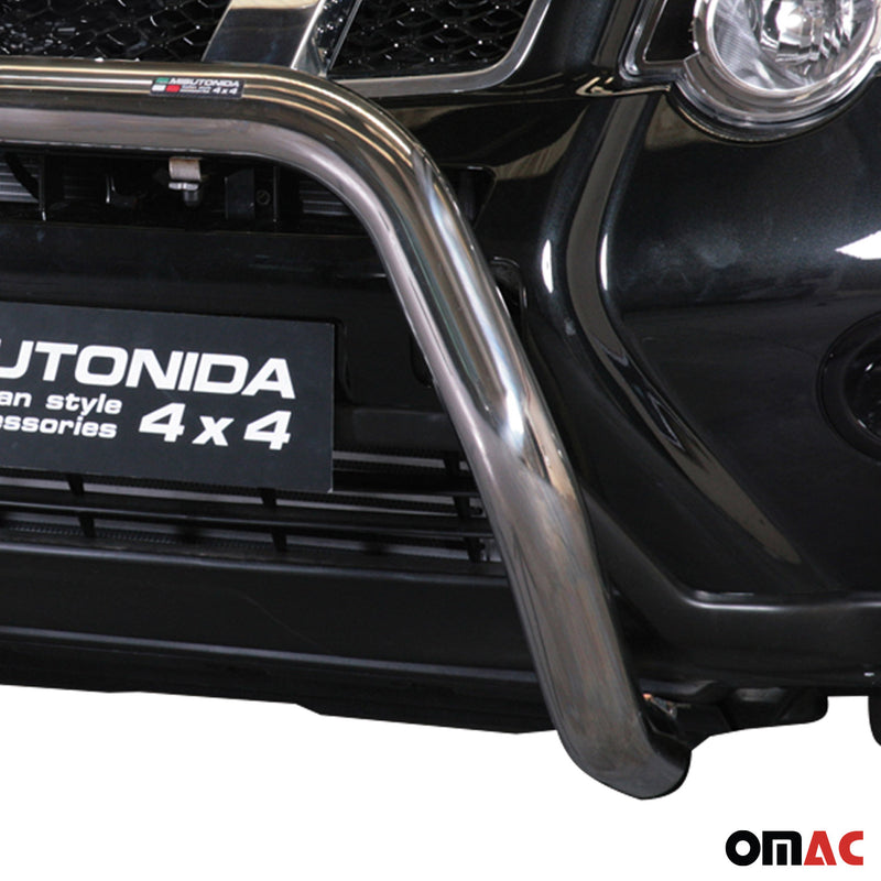 Protezione anteriore per Nissan X-Trail 2011-2014 ø76mm acciaio argento