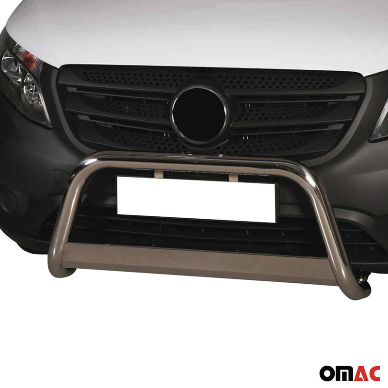 Protezione anteriore per Mercedes Vito 2015-2019 ø63mm acciaio argento 