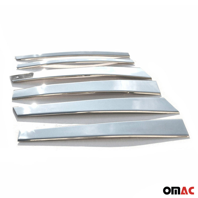 Rivestimento montante porta montante B montante C per BMW Serie 5 E34 1989-1995 Argento cromato 6x
