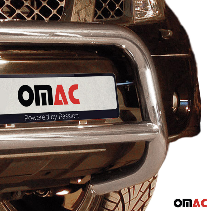 Protezione anteriore per Nissan Pathfinder 2005-2010 con ABE acciaio argento 