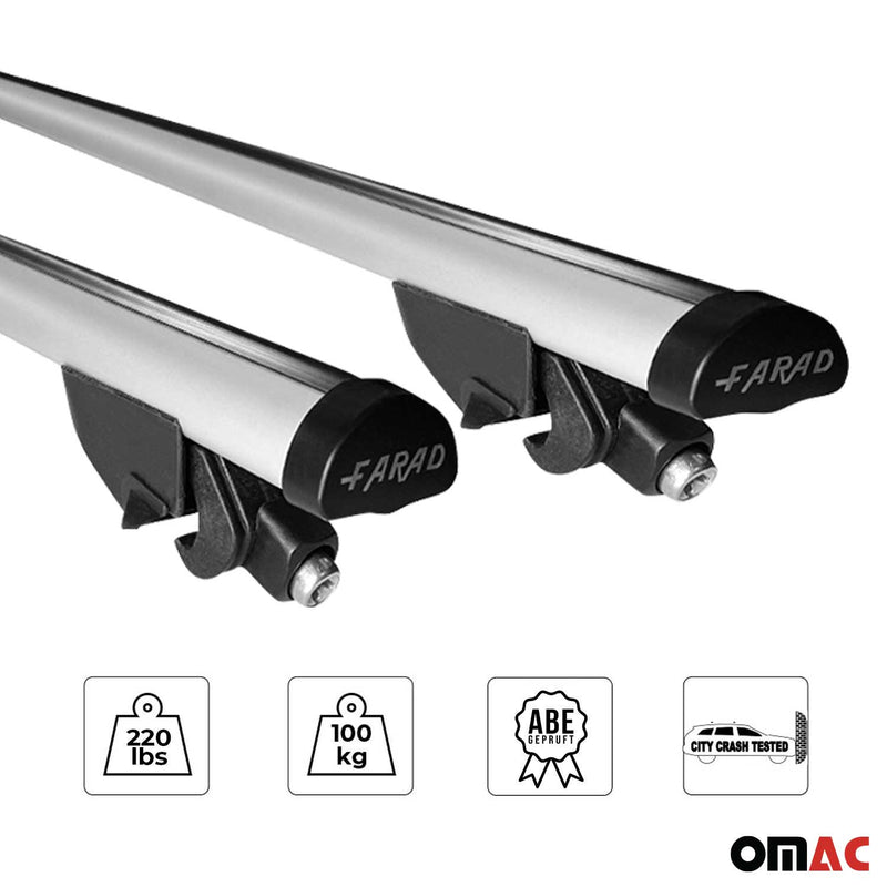 Portapacchi per BMW Serie 3 Touring G21 2019-2025 portapacchi 100kg grigio alluminio
