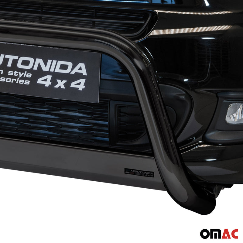 Protezione anteriore per Fiat 500X 2014-2018 ø63mm acciaio nero 