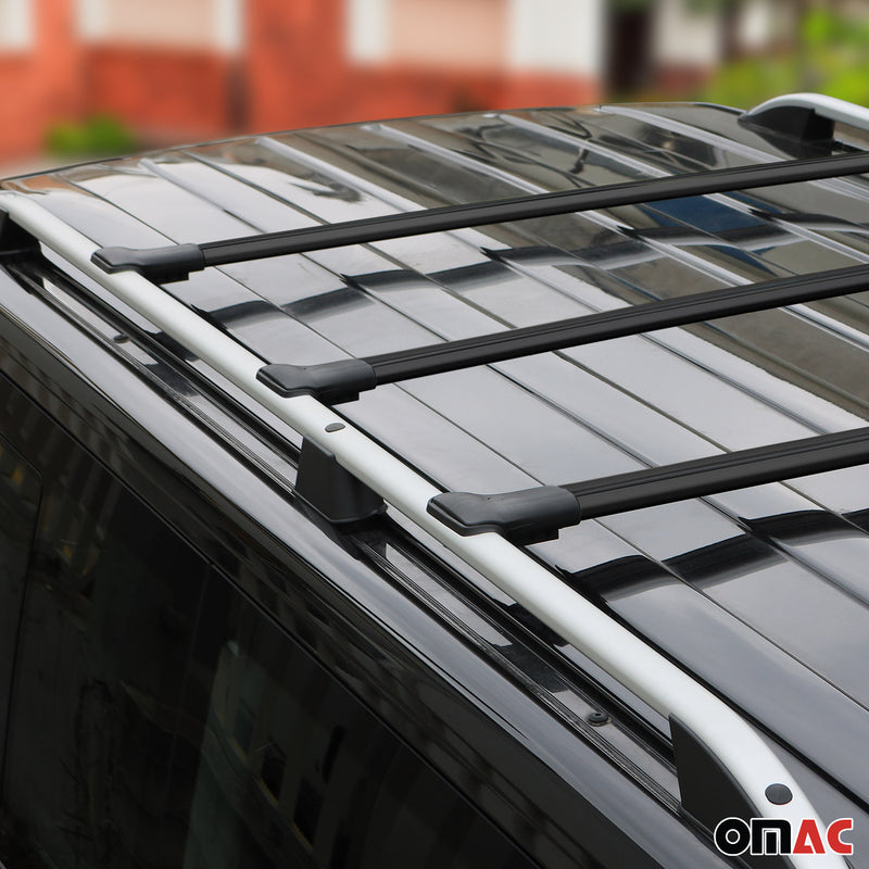 Dachträger für VW T6 T6.1 Transporter Multivan Caravelle 2015-2024 Schwarz 3 tlg