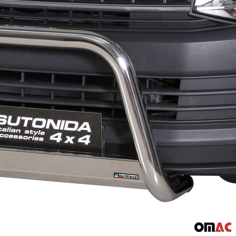 Protezione anteriore per VW T6 T6.1 2015-2024 ø63mm acciaio argento