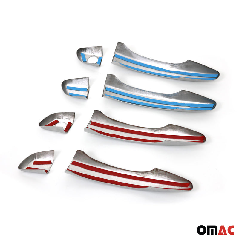 Copertura maniglia portiera per Citroen C4 Picasso / Grand Picasso 2013-24 4 porte H2 cromata 8x