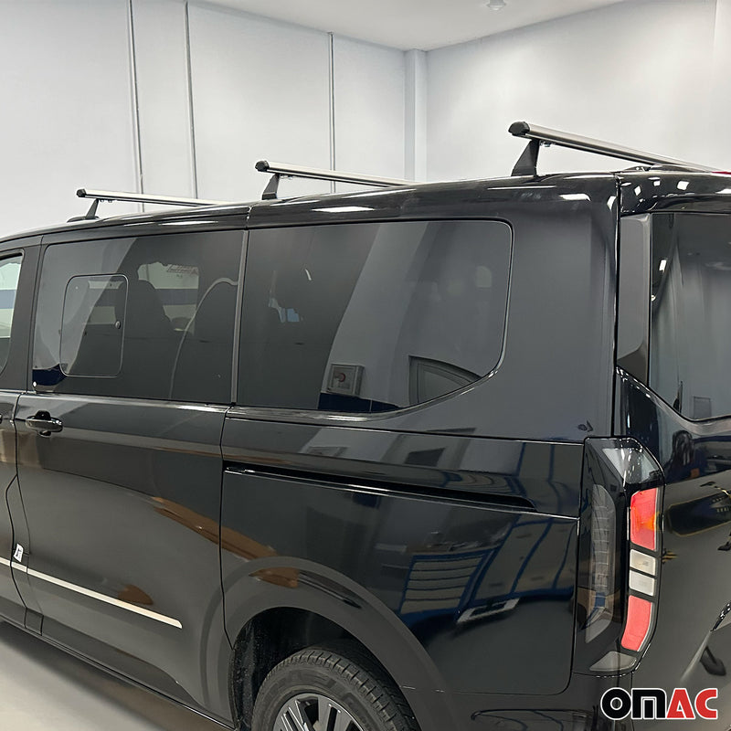 Dachträger Gepackträger für Ford Transit Tourneo Custom 2023-2025 Alu Silber 3x