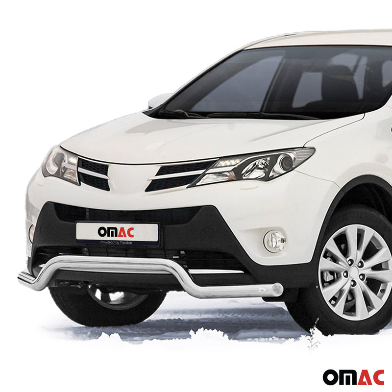 Barra di protezione anteriore per Toyota RAV4 2013-2015 in acciaio ABE argento