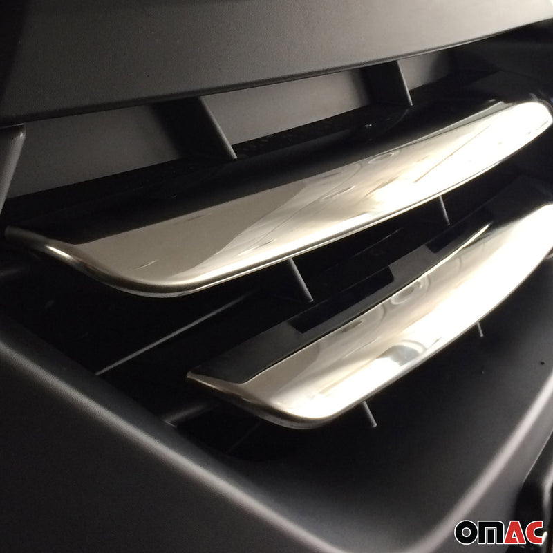 Strisce griglia radiatore per Dacia Lodgy Stepway dal 2012 Cromo Argento 4x 